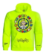 Comprar Sudadera De Valentino Rossi The Doctor Amarilla Con Gorro