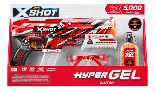 Pistola X - Shot. Hyper Gel Clutch. Con 5000 Pellets. Mpuy