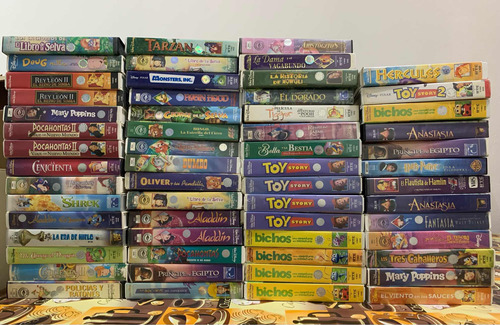 Disney Lote De 58 Películas En Formato Vhs