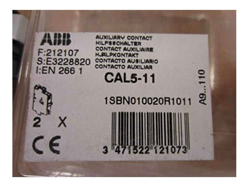 Contacto Auxiliar Abb Cal511 Kit De 2 Unidades