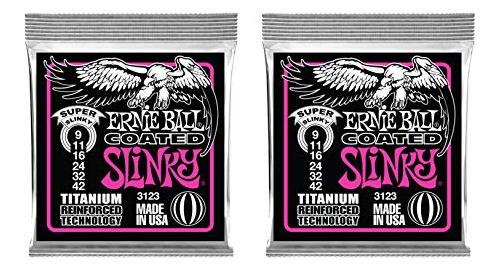 Cuerdas De Guitarra Eléctrica Ernie Ball 3123 Recubiertas De