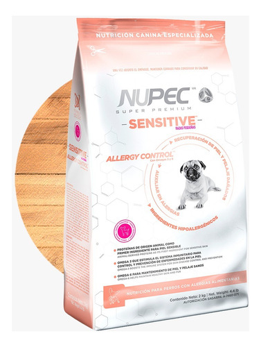 Nupec Sensitive Razas Pequeñas 16kg (2 Bultos)