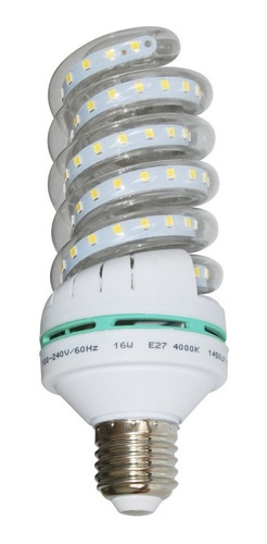 Bombillo Led 16w Espiral Rosca E27 Luz Calida Littman