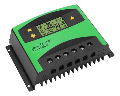 Controlador De Carga Solar Con Pantalla Lcd Pwm 60a 12v