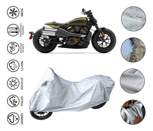 Cubre Impermeable Moto Para Harley Davidson Sportster S