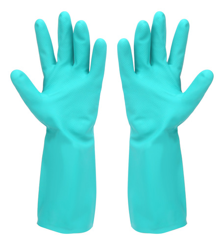 Guantes De Protección: 1 Par De Caucho De Nitrilo Resistente