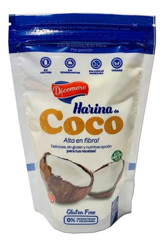 Harina De Coco  Dicomere Libre De Gluten