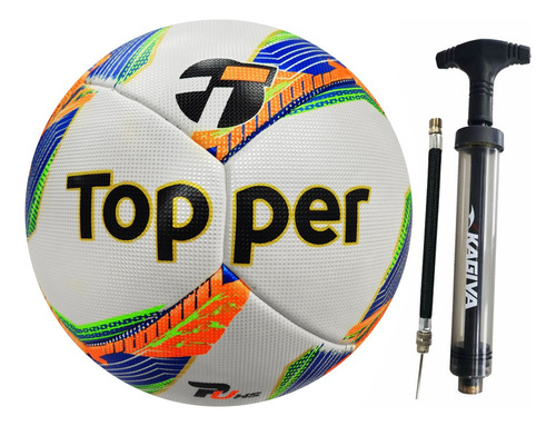 Bola Futebol Campo Velocity Pró Topper Com Nf + Inflador