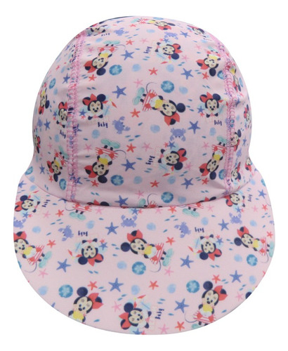 Gorro Visera Para Bebés Minnie Con Protección Uv