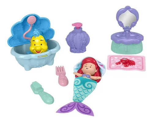 Disney Little People Hora Del Baño Con Ariel Princesa