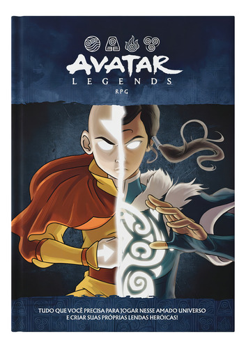 Avatar Legends: Livro Básico, De Brendan G. Way. 1, Vol. 1. Editorial Galápagos, Capa Dura, Edição Rpg Em Português
