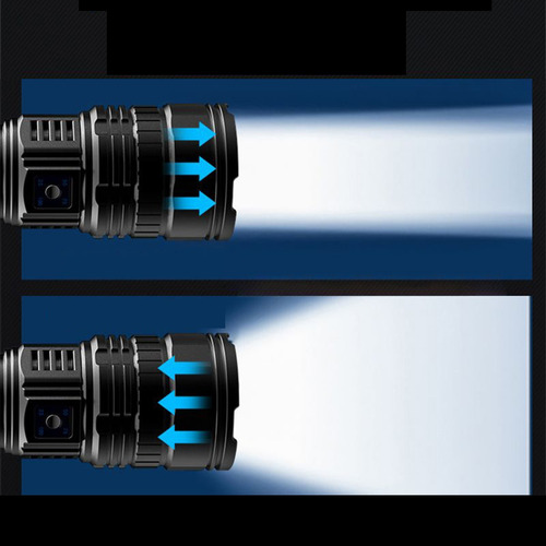 Linterna Brillante De Largo Alcance Led Telescópica De Alta
