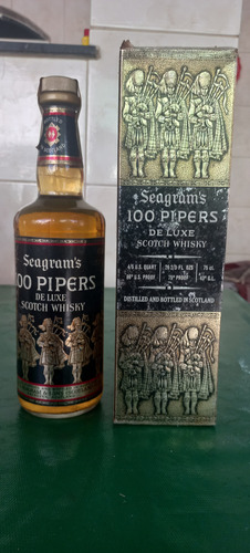 Antigo Whisky 100 Pipers Anos 70