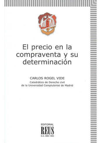 Libro El Precio En La Compraventa Y Su Determinacion