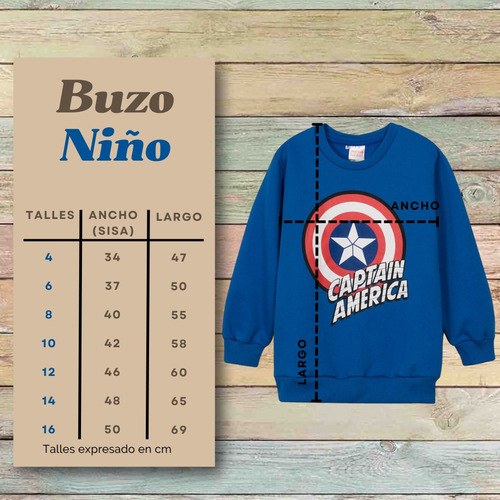 Buzo Simba - Niño/niña - Algodon Y Friza - Lic. Disney