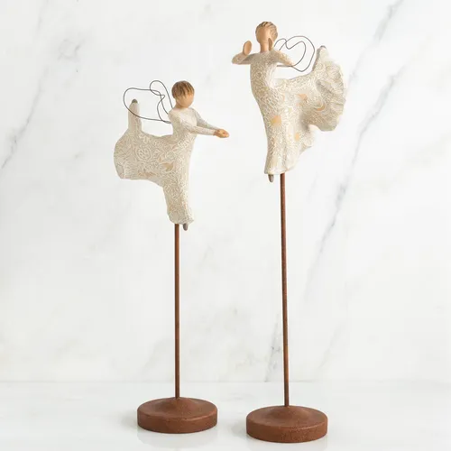 Figura Willow Tree Dance Of Life Angel Pintada A Mano