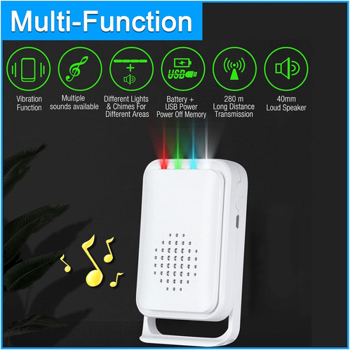 Timbre De Puerta Con Sensor De Movimiento Inalámbricotimbre
