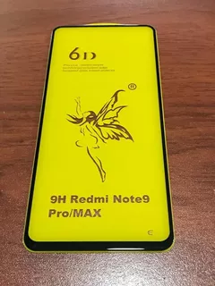 Mica De Vidrio 6d Para Xiaomi Redmi Note 9s / Pro / Max