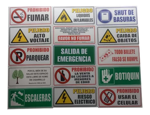 Señal Prohibido Fumar 30X15