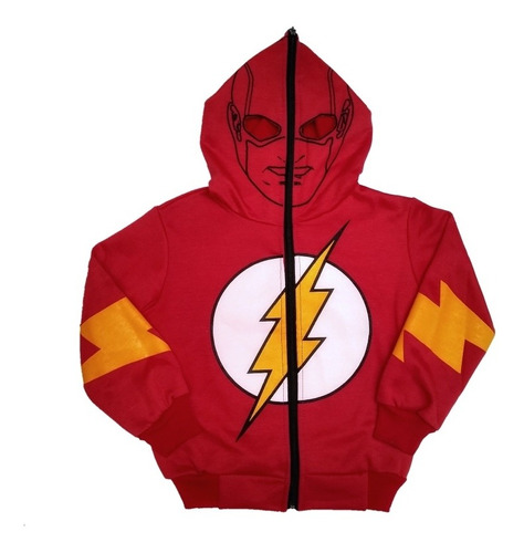 Buso,chaqueta,hoodie Superheroes Flash Niño Dc Comics