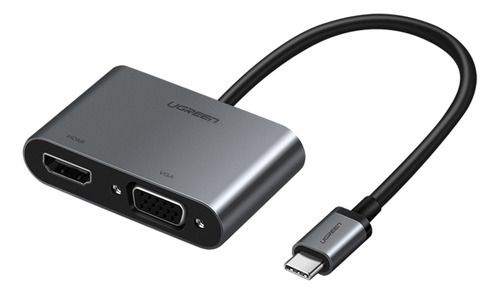 Hub Adaptador Ugreen Cm162 Usb Tipo C P Vga E Hdmi 50505