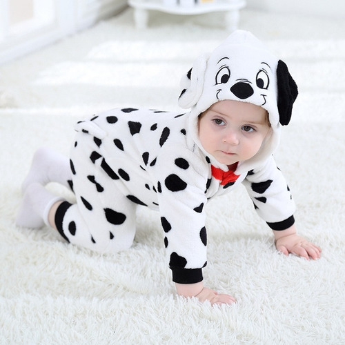 Wf Pijama Mameluco Anime Con Diseño Dálmatas Para Bebé