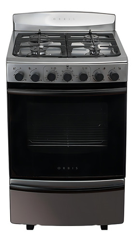 Cocina A Gas Orbis 96eac4 4 Hornallas Color Acero