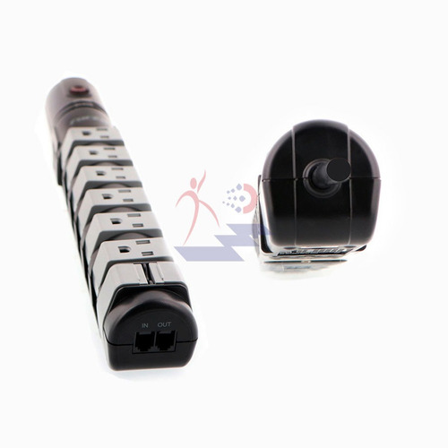 Imagen 3 de 5 de Protector Multitoma Forza Rso-08t Giratorio 8 Tomas 15a 120v