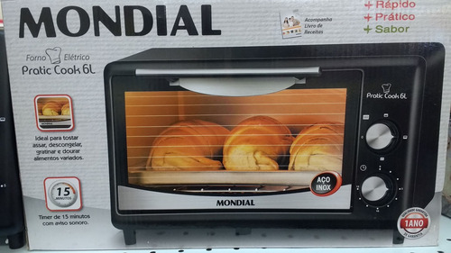 Forno Elétrico Mondial Pratic Cook 6 Litros