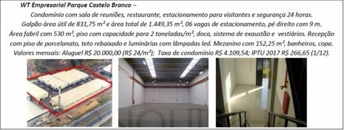 Imagem 1 de 1 de Galpao Industrial - Jardim Belval - Ref: 1288 - L-3379
