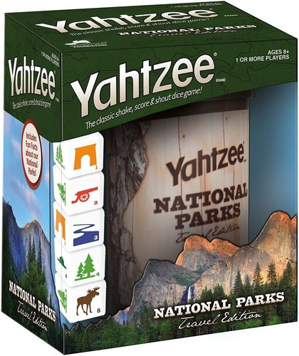 Yahtzee Parques Nacionales Edición De Viaje  Clásico ...
