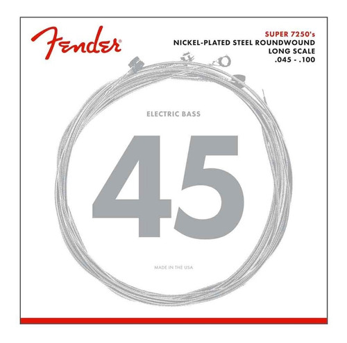 Fender 0737250405 Cuerdas Para Bajo Eléctrico 45-100 