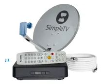 Comprar Simpletv L14-v100 Decodificador+ Antena+lnb+15m Cable Rg6