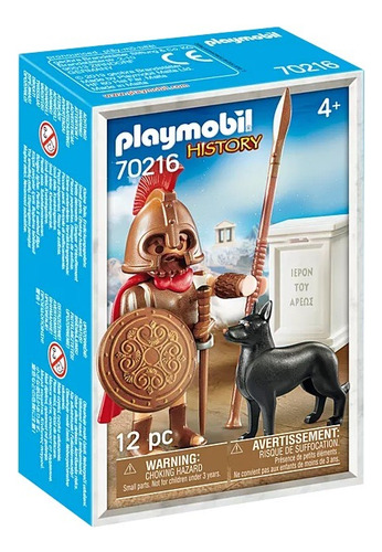 Playmobil Ares Dioses Griegos History 70216 12pc Color Dorado Oscuro