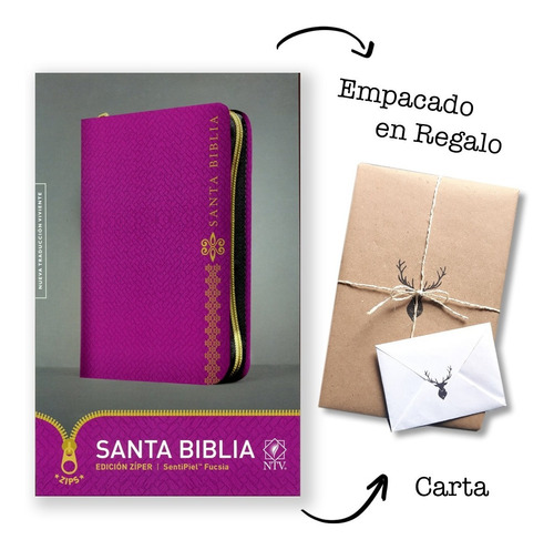 Biblia Edicion Ziper Fucsia Nueva Traducción Viviente (ntv)