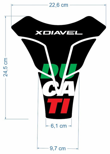 Adesivo Tankpad Protetor Tanque Ducati Diavel