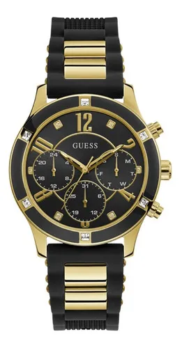 RELOJ GUESS GW0111L2 W DORADO - NEGRO 38 MM CON CAJA - JPT