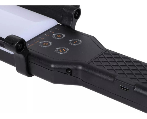 Barra Luz Led Rgb Recargable Fotografía Video Control Remoto Negro Rgb + Blanco