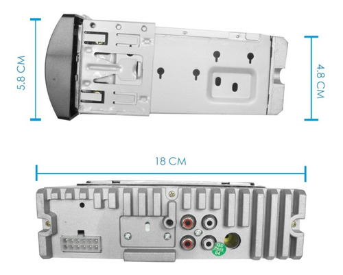 Imagen 3 de 9 de Autoestereo Amplificado Con Usb,sd,auxiliar Y Bluethoot