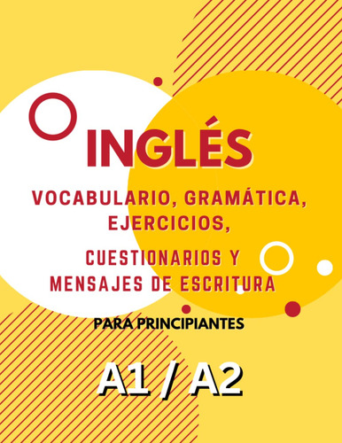 Libro: Libro De Aprendizaje De Inglés A1 Y A2: Vocabulari...