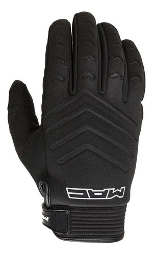 Guantes Moto Invierno Cuero Neoprene Mac Atomic Negro Cycles