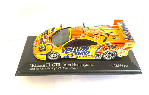Auto A Escala 1:43 Minichamps Mclaren F1 Gtr 2002 Naranja