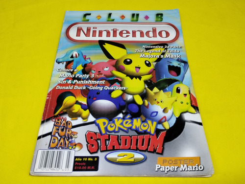 Revista Club Nintendo Año 10 #3 Pokemon Stadium 2