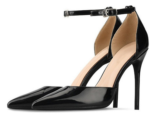 Sandalias De Charol Con Tacón Alto Para Mujer