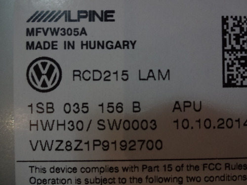 Imagem 2 de 9 de Promoção!!!! Radio Up Cross Original Volkswagen Novo Ultimo.