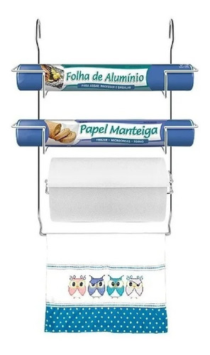 Kit de soporte de pared Bella Cucina Roller Rod, kit de 3 colores cromados