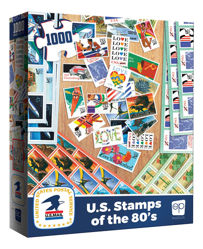 Rompecabezas Usaopoly Usps Us Sellos De Los 80 1000 Pie
