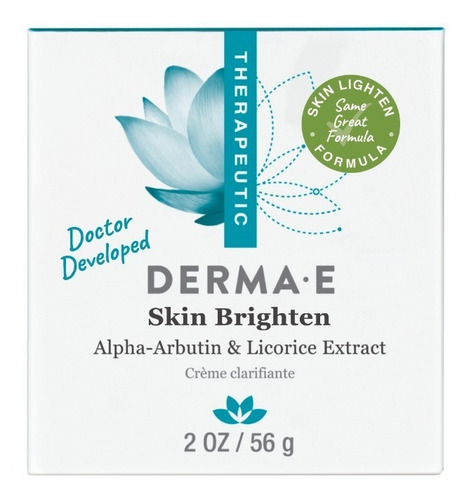Imagen 2 de 4 de Derma E Blanqueador Terapéutico De La Piel 56g