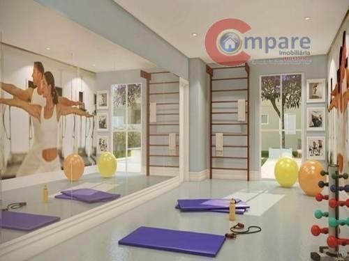 Apartamento Com 3 Dormitórios À Venda, 62 M² Por R$ 380.000,00 - Parque Cecap - Guarulhos/sp - Ap3339