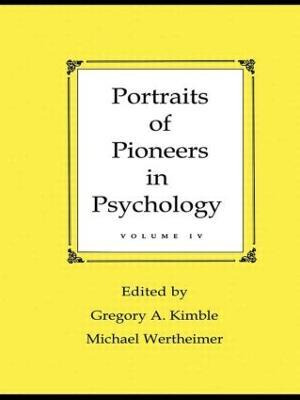 Libro Portraits Of Pioneers In Psychology : Volume Iv - G...